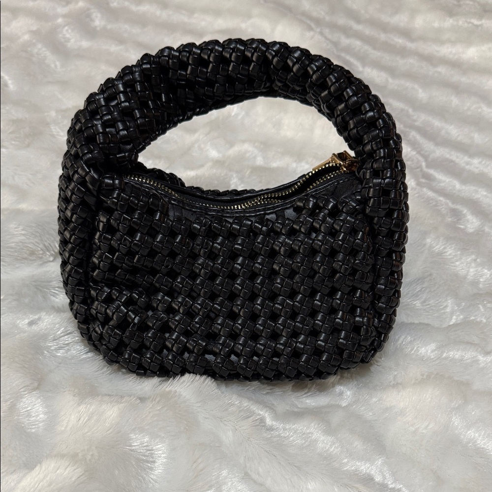 Antik Kraft Black Woven Mini Bag